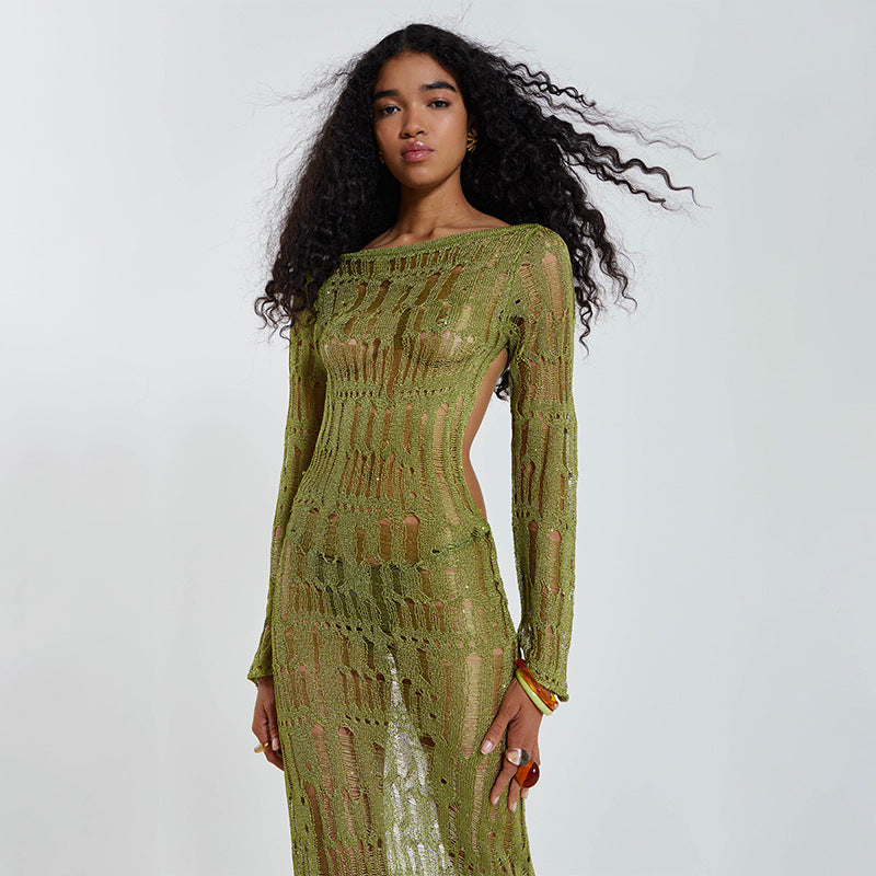 Crochet Knit Hollow Out Cover Up