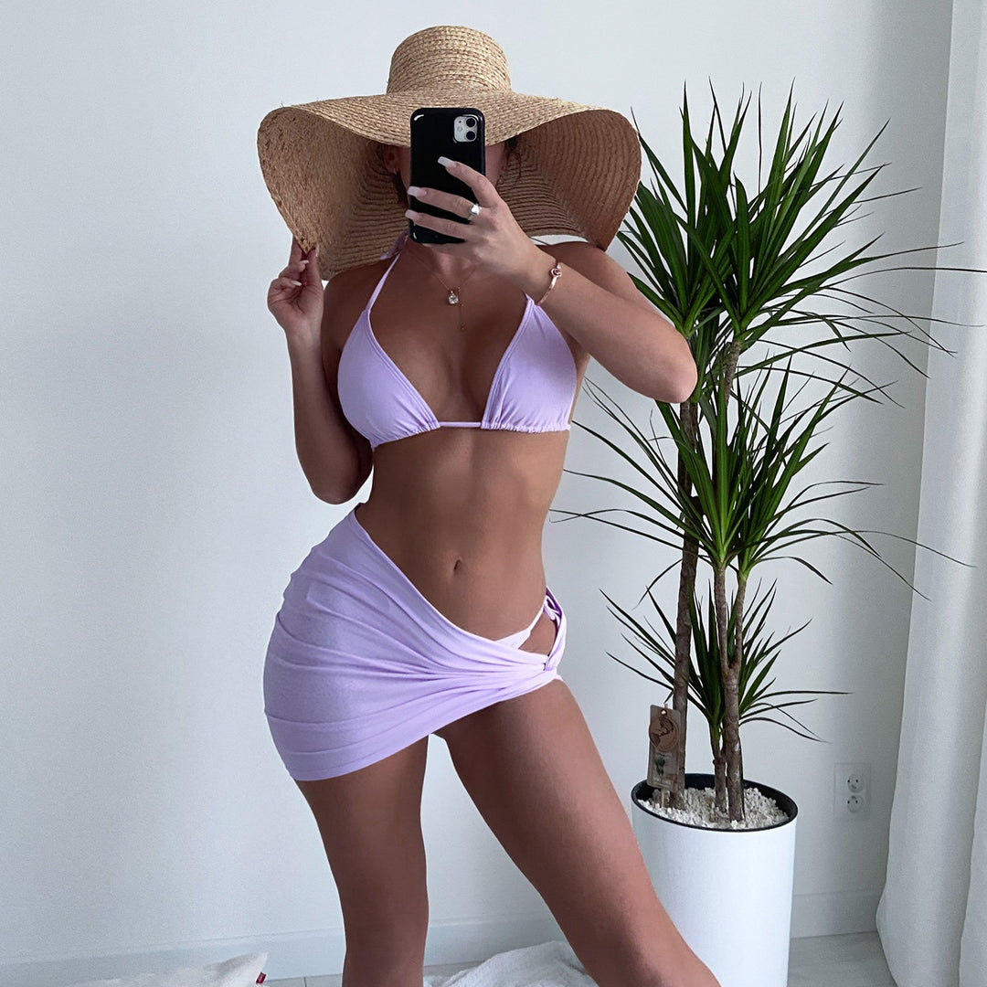 Triangle Bikini Twist Mini Skirt