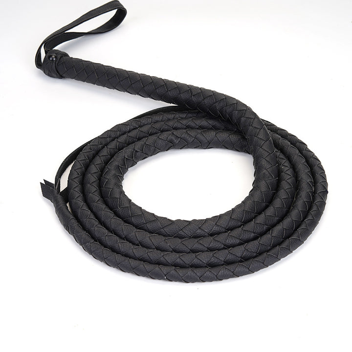 Extra Long Lychee Pattern Horsewhip