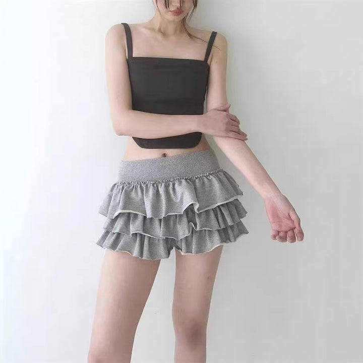 Sweet Spicy Ruffled Mini Skirt