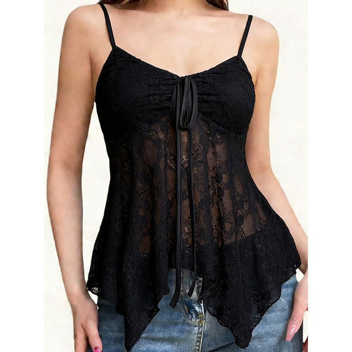 Drawstring Lace Cami Top