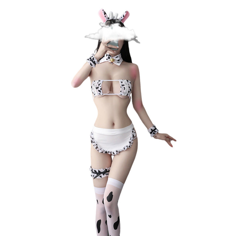 Cow Print Cute Cosplay Lingerie