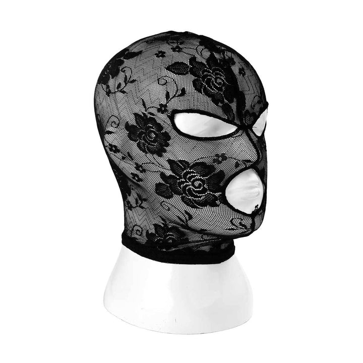 Floral Lace Fishnet Face Mask