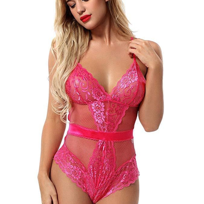 Deep‑V Spaghetti‑Strap Bodysuit