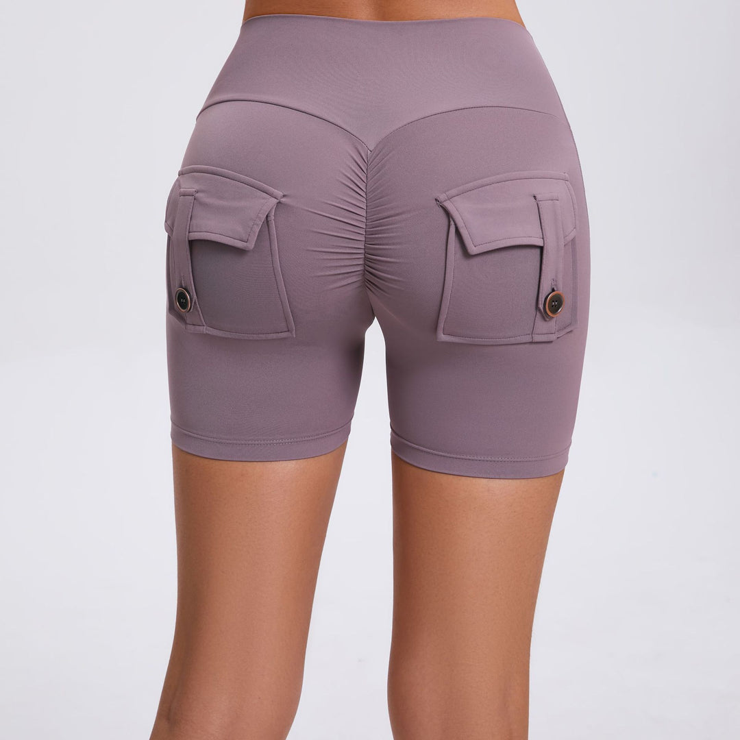 Cargo Biker High Waist Tight Shorts