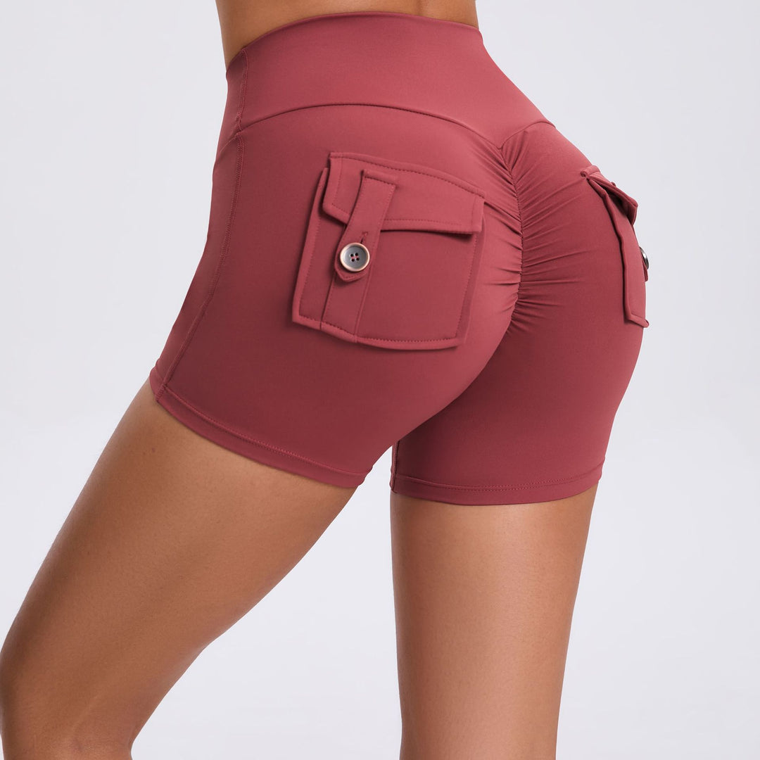 Cargo Biker High Waist Tight Shorts