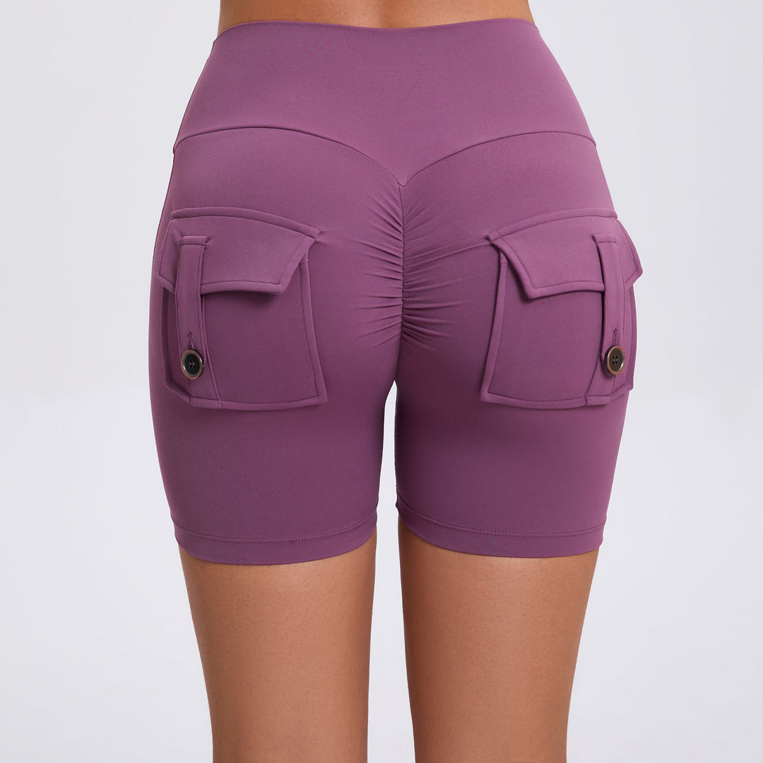 Cargo Biker High Waist Tight Shorts