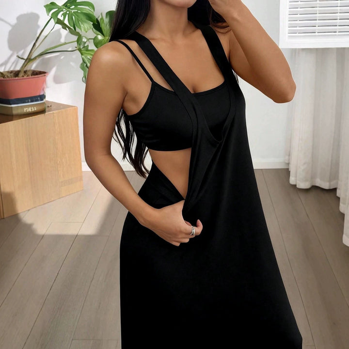 Effortless Layered Two-Piece Maxi Dress Set