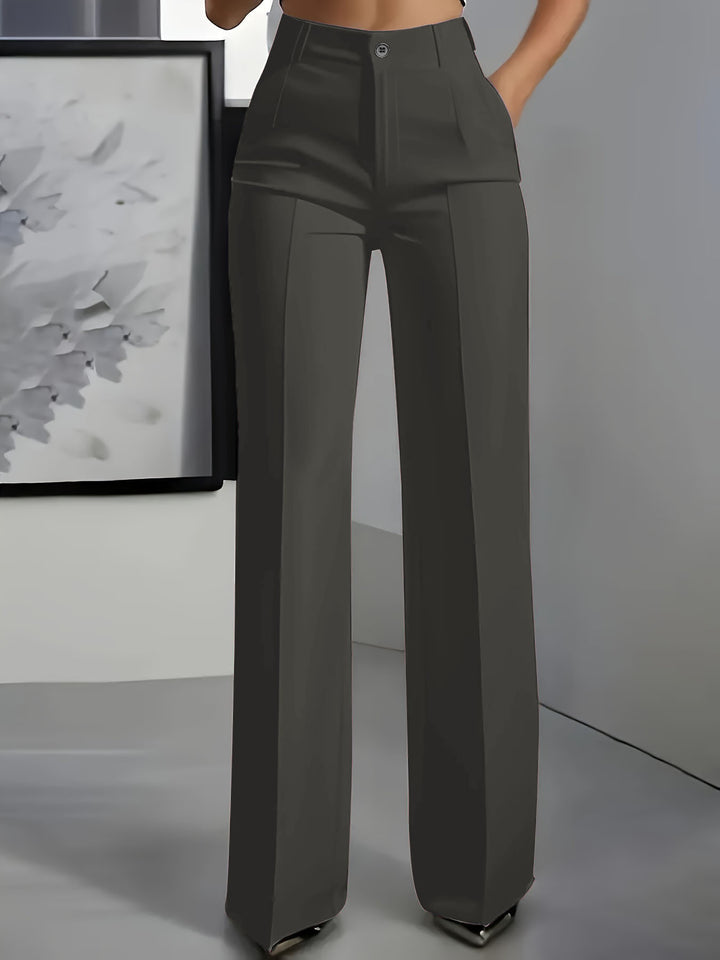 Women’s High-Waisted Wide-Leg Tailored Work Trousers