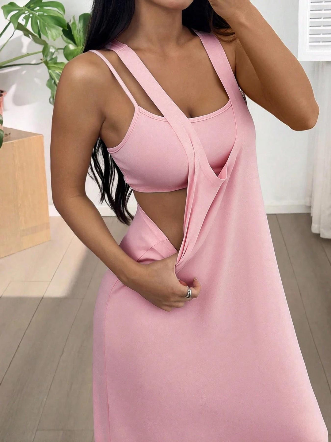 Effortless Layered Two-Piece Maxi Dress Set