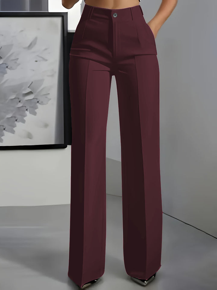 Women’s High-Waisted Wide-Leg Tailored Work Trousers