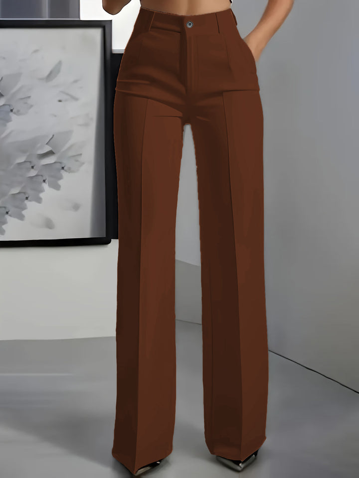 Women’s High-Waisted Wide-Leg Tailored Work Trousers