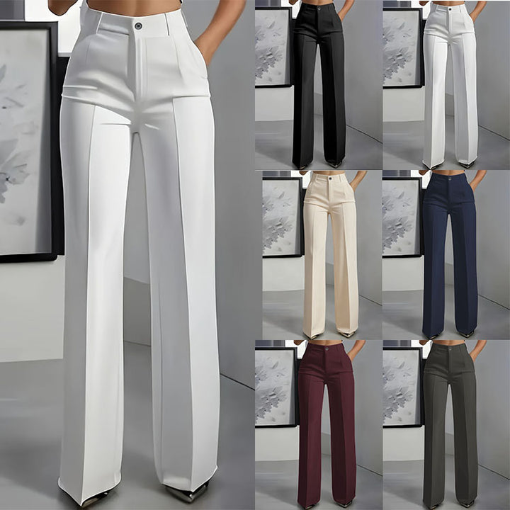 Women’s High-Waisted Wide-Leg Tailored Work Trousers