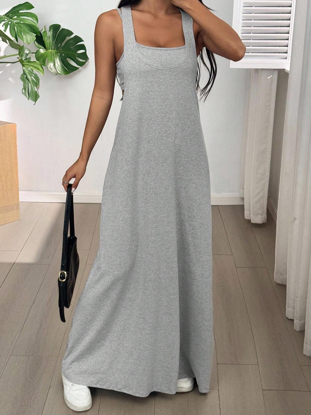 Effortless Layered Two-Piece Maxi Dress Set