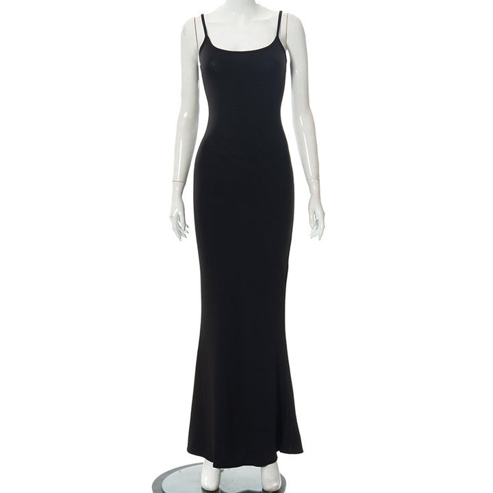 Square Neck Backless Bodycon Dress