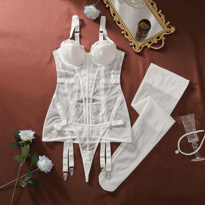 Lace Mesh Camisole Corset  Lingerie